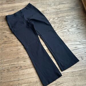 Nicole Miller Pant Womens Slim Black Dress Wide Leg Workwear Casual Size 14 EUC